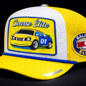 Course Elite Hat – Yellow White Blue
